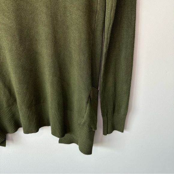 Bajee Collection Olive Green Open Front Cardigan Sweater S - Picture 5 of 11